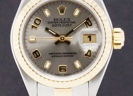 Rolex Lady-Datejust 79173 (2005) - Grijs wijzerplaat 26mm Goud/Staal