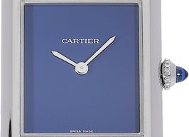 Cartier Tank WSTA0055 (2021) - Blauw wijzerplaat 26mm Staal