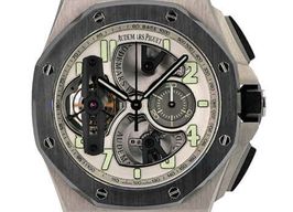 Audemars Piguet Royal Oak Offshore Tourbillon Chronograph 26387IO.OO.D002CA.01 (2014) - Silver dial 44 mm Titanium case