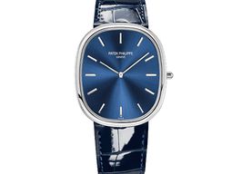 Patek Philippe Golden Ellipse 5738P-001 (2026) - Blauw wijzerplaat 35mm Platina