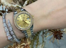 Rolex Lady-Datejust 279383RBR (2025) - Champagne dial 28 mm Gold/Steel case