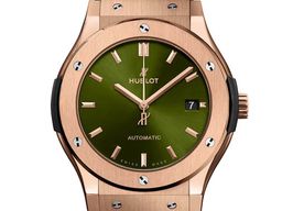 Hublot Classic Fusion 511.OX.8980.RX (2023) - Green dial 45 mm Rose Gold case