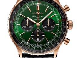 Breitling Navitimer 1 B01 Chronograph RB0137241L1P1 (2026) - Green dial 46 mm Red Gold case