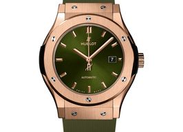 Hublot Classic Fusion 542.OX.8980.RX (2025) - Green dial 42 mm Rose Gold case