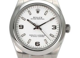 Rolex Oyster Perpetual 31 177200 (2010) - Wit wijzerplaat 31mm Staal