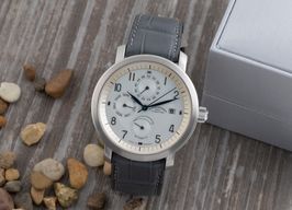 Mühle Glashütte Unknown M1-30-65-MB (Unknown (random serial)) - White dial 40 mm Steel case