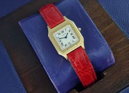Cartier Santos Dumont 82105 (Unknown (random serial)) - White dial 23 mm Yellow Gold case