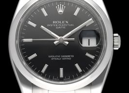 Rolex Oyster Perpetual Date 115200 (2012) - Black dial 34 mm Steel case