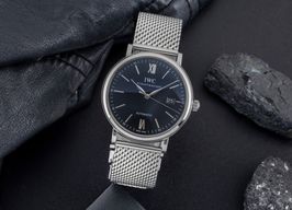 IWC Portofino Automatic IW356502 (Unknown (random serial)) - Black dial 40 mm Steel case