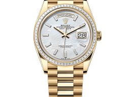 Rolex Day-Date 36 128398TBR (2025) - Wit wijzerplaat 36mm Geelgoud