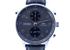 IWC Portuguese Chronograph IW371216 (2021) - Black dial 41 mm Steel case