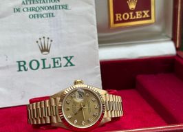 Rolex Lady-Datejust 69178 (1991) - Champagne dial 26 mm Yellow Gold case