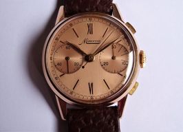 Minerva Vintage 13CH (1952) - Roze wijzerplaat 34mm Staal