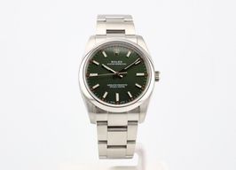 Rolex Oyster Perpetual 34 114200 (2016) - Green dial 34 mm Steel case