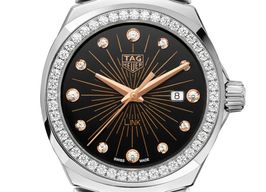 TAG Heuer Link Lady WBC131G.BA0649 (2024) - Zwart wijzerplaat 32mm Staal