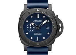 Panerai Luminor Submersible PAM01232 (2023) - Blauw wijzerplaat 44mm Carbon