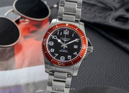 Longines HydroConquest L3.695.4.03.6 (2015) - Zwart wijzerplaat 41mm Staal