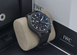IWC Pilot Chronograph Top Gun IW389101 (2021) - Zwart wijzerplaat 45mm Keramiek