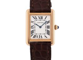 Cartier Tank Solo W5200024 (Onbekend (willekeurig serienummer)) - Zilver wijzerplaat 31mm Roségoud