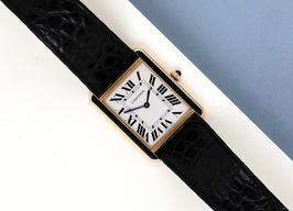 Cartier Tank Solo W1018855 (2014) - White dial 27 mm Yellow Gold case