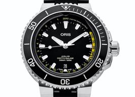 Oris Aquis Depth Gauge 01 733 7755 4154-Set RS (2023) - Black dial 46 mm Steel case