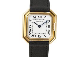 Cartier Vintage 78099 (1980) - White dial 27 mm Yellow Gold case
