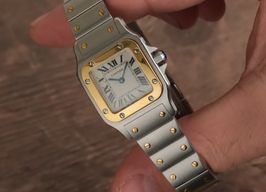 Cartier Santos Galbée W20012C4 (Unknown (random serial)) - White dial 24 mm Gold/Steel case