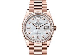 Rolex Day-Date 36 128345RBR (2025) - Parelmoer wijzerplaat 36mm Roségoud