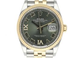 Rolex Datejust 36 126233 (2021) - Groen wijzerplaat 36mm Goud/Staal