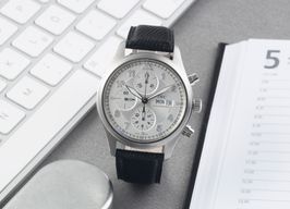 IWC Pilot Spitfire Chronograph IW371705 (2010) - Silver dial 42 mm Steel case