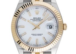 Rolex Datejust 41 126333 (2021) - White dial 41 mm Gold/Steel case