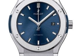 Hublot Classic Fusion Blue 581.NX.7170.LR (2022) - Blue dial 33 mm Titanium case