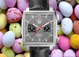 TAG Heuer Monaco Calibre 12 CAW211J.FC6476 (2020) - Grijs wijzerplaat 39mm Staal