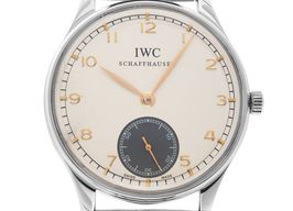 IWC Portuguese Hand-Wound IW545405 (2010) - Silver dial 44 mm Steel case