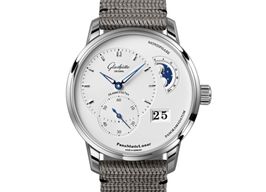 Glashütte Original PanoMaticLunar 1-90-02-42-32-66 (2024) - White dial 40 mm Steel case