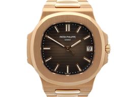 Patek Philippe Nautilus 5711/1R-001 (2018) - Brown dial 40 mm Rose Gold case