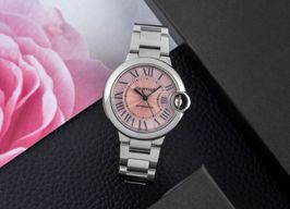 Cartier Ballon Bleu 33mm WSBB0031 (2022) - Roze wijzerplaat 33mm Staal
