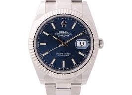 Rolex Datejust 41 126334 (2024) - Blauw wijzerplaat 41mm Staal