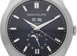 Patek Philippe Annual Calendar 5396G-017 (2024) - Grijs wijzerplaat 38mm Witgoud
