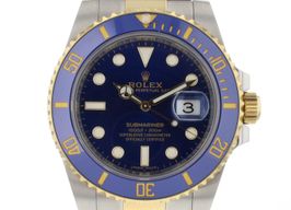 Rolex Submariner Date 116613LB (2018) - Blue dial 40 mm Gold/Steel case