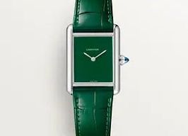 Cartier Tank WSTA0115 (2025) - Green dial 26 mm Steel case