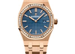 Audemars Piguet Royal Oak Lady 67651OR.ZZ.1261OR.02 (2025) - Blue dial 33 mm Rose Gold case
