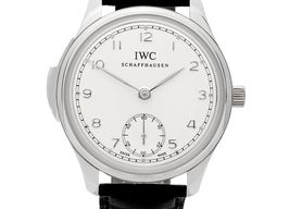 IWC Portuguese Minute Repeater IW544906 (Unknown (random serial)) - Silver dial 44 mm Platinum case