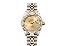 Rolex Lady-Datejust 279383RBR-0009 (2024) - Champagne dial 28 mm Gold/Steel case