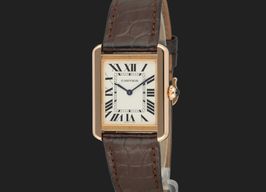 Cartier Tank Solo W5200024 (Unknown (random serial)) - Silver dial 31 mm Rose Gold case