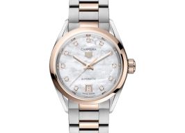 TAG Heuer Carrera Lady WBN2450.BD0569 (2025) - Wit wijzerplaat 29mm Goud/Staal