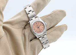 Rolex Oyster Perpetual 67180 (Unknown (random serial)) - Pink dial 26 mm Steel case