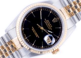 Rolex Datejust 36 16233 (1994) - Black dial 36 mm Gold/Steel case