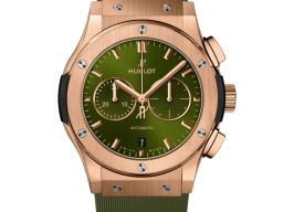 Hublot Classic Fusion Chronograph 541.OX.8980.RX (2026) - Groen wijzerplaat 42mm Roségoud