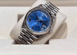 Rolex Day-Date 40 228239 (2025) - Blue dial 40 mm White Gold case